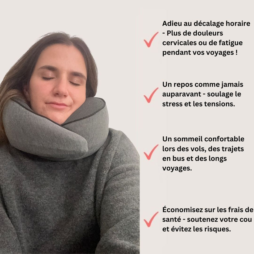 Avez-vous du mal à voyager longtemps à cause de douleurs cervicales et d'inconfort ?
