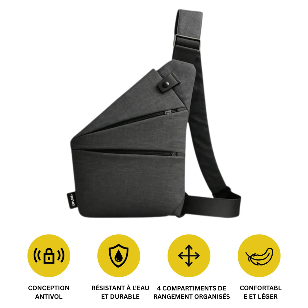 Nomad+ Smart Carry – Sac Bandoulière Antivol Élégant et Compact