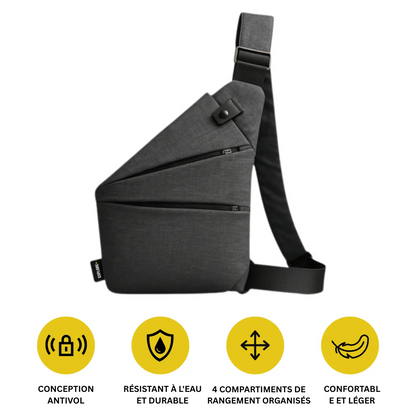 Nomad+ Smart Carry – Sac Bandoulière Antivol Élégant et Compact